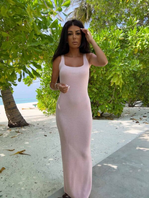 Sukienka NADI - jasny róż