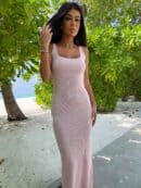 Sukienka NADI - jasny róż