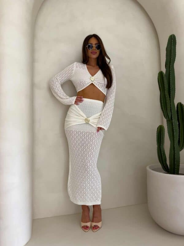 Komplet MUSZLA – ecru