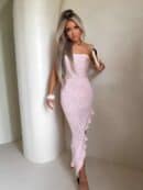 Sukienka LAGUNA - jasny róż