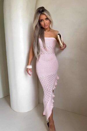 Sukienka LAGUNA - jasny róż