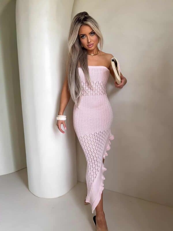 Sukienka LAGUNA - jasny róż