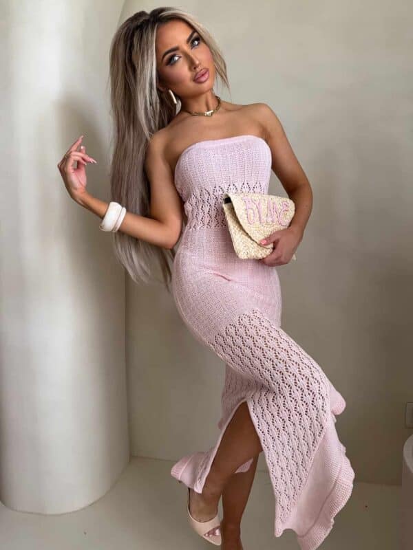 Sukienka LAGUNA - jasny róż