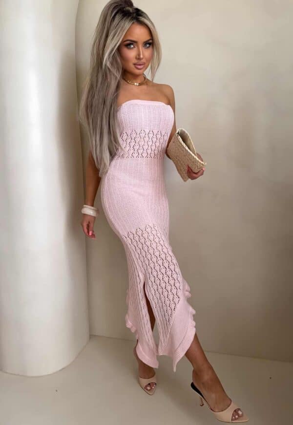 Sukienka LAGUNA - jasny róż