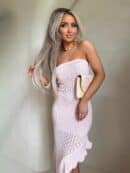 Sukienka LAGUNA - jasny róż