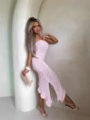 Sukienka LAGUNA - jasny róż