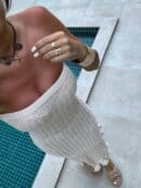 Sukienka LAGUNA - jasny beż