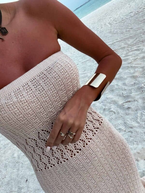 Sukienka LAGUNA - jasny beż