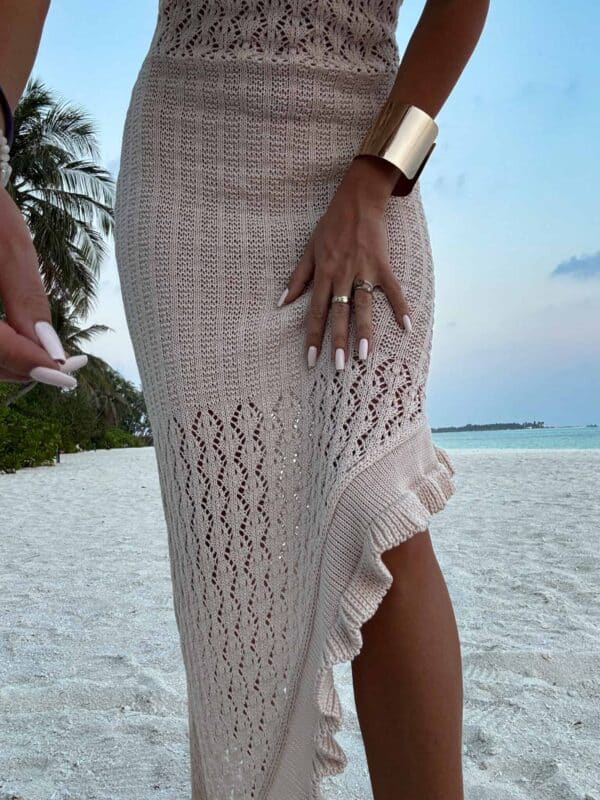 Sukienka LAGUNA - jasny beż