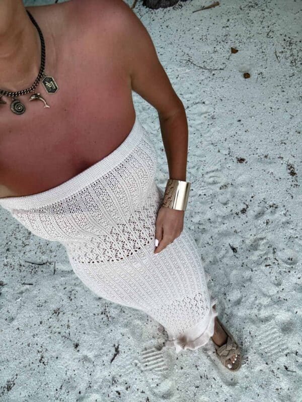 Sukienka LAGUNA - jasny beż