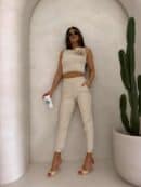 Komplet DELANI ROSE – jasny beż