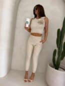 Komplet DELANI ROSE – jasny beż