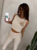 Komplet DELANI ROSE – jasny beż