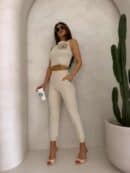 Komplet DELANI ROSE – jasny beż