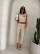 Komplet DELANI ROSE – jasny beż