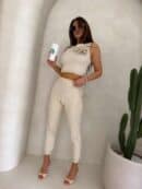 Komplet DELANI ROSE – jasny beż