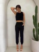 Komplet DELANI ROSE – czarny