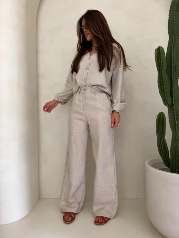 Komplet MYKONOS – chłodny beż