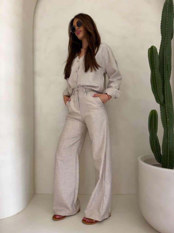 Komplet MYKONOS – chłodny beż