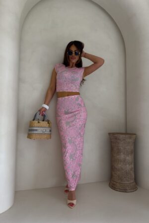 Komplet VISIT - różowy