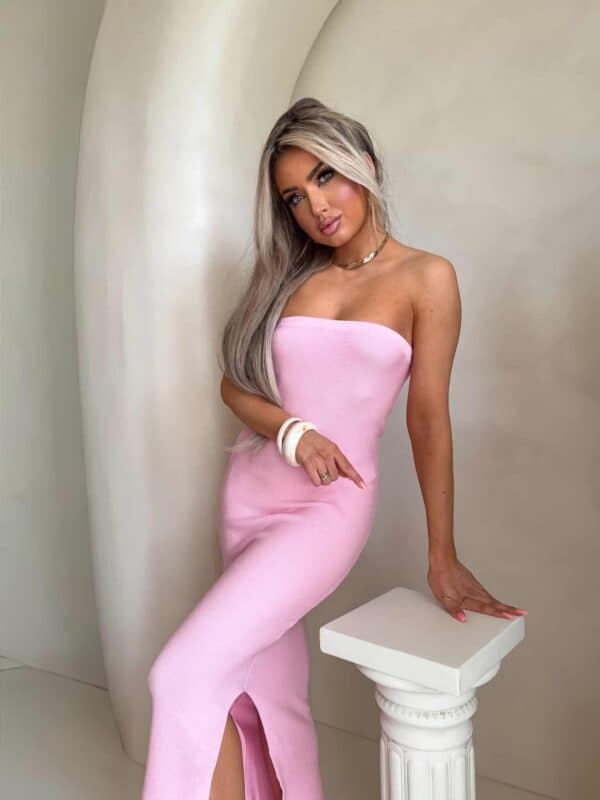 Sukienka SPAIN - jasny róż