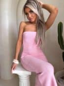 Sukienka SPAIN - jasny róż