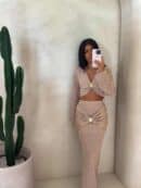 Komplet MUSZLA – ciemny beż Komplet MUSZLA – ciemny beż