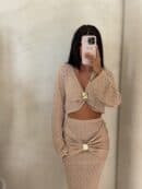 Komplet MUSZLA – ciemny beż Komplet MUSZLA – ciemny beż