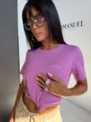 Tshirt POSITIVE mauve