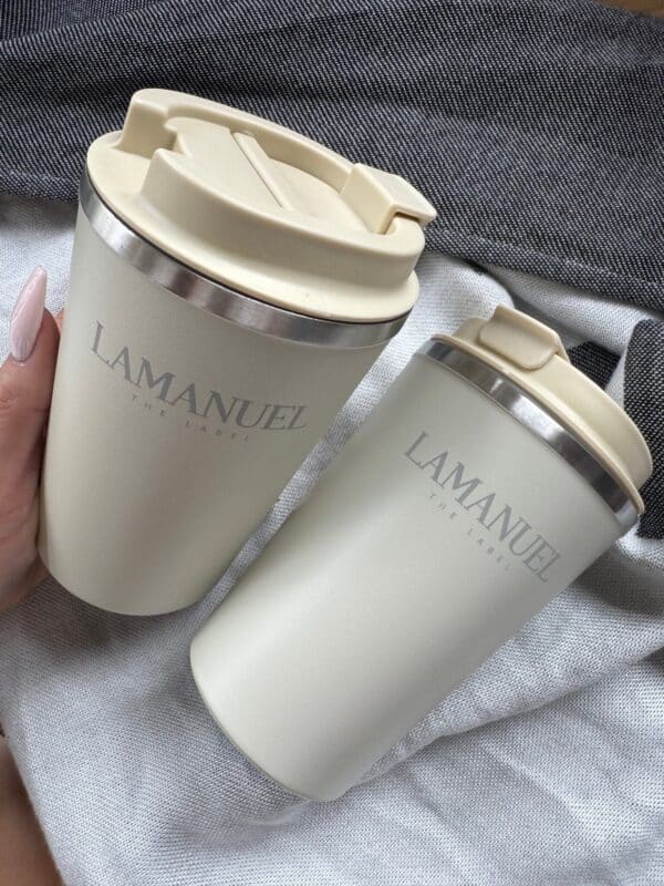 Kubek termiczny POURED beż