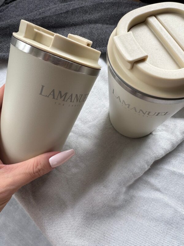 Kubek termiczny POURED beż