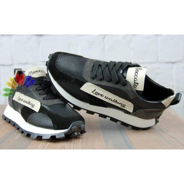 Trampki Boccato 010.1377 czarne