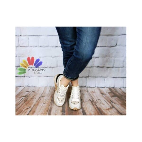 Trampki Boccato 272.402 śmietankowe