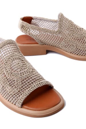 Sandały Boccato  755.1420 beżowe ażurki