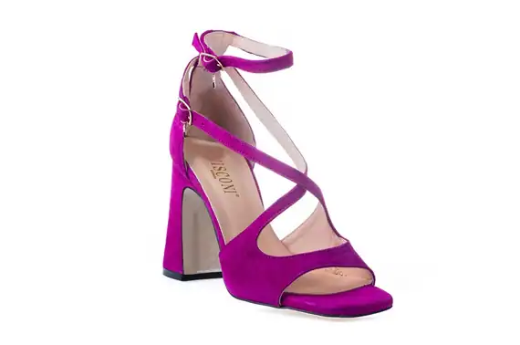 Sandały Visconi fuksja zamsz wz.7605 Sandały Visconi fuksja zamsz wz.7605