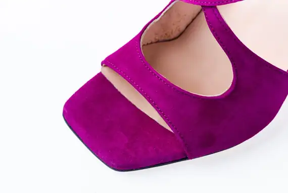 Sandały Visconi fuksja zamsz wz.7605 Sandały Visconi fuksja zamsz wz.7605