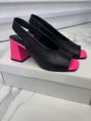 Sandały Boccato  707.84 czarno-neonowe