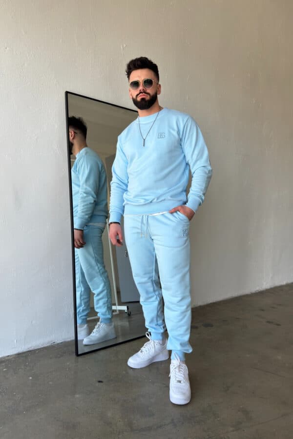 Bluza męska BG Basic | błękit