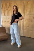 T-Shirt damski BG Sample | czarny T-Shirt damski BG Sample | czarny