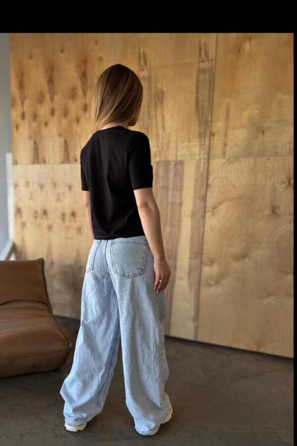 T-Shirt damski BG Sample | czarny T-Shirt damski BG Sample | czarny