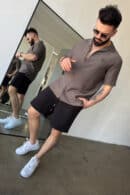 Szorty jeansowe męskie BG Continental | czarny