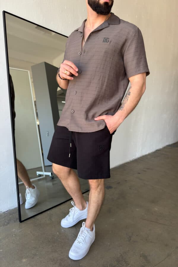 Szorty jeansowe męskie BG Continental | czarny