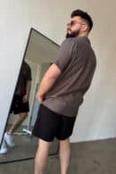 Szorty jeansowe męskie BG Continental | czarny