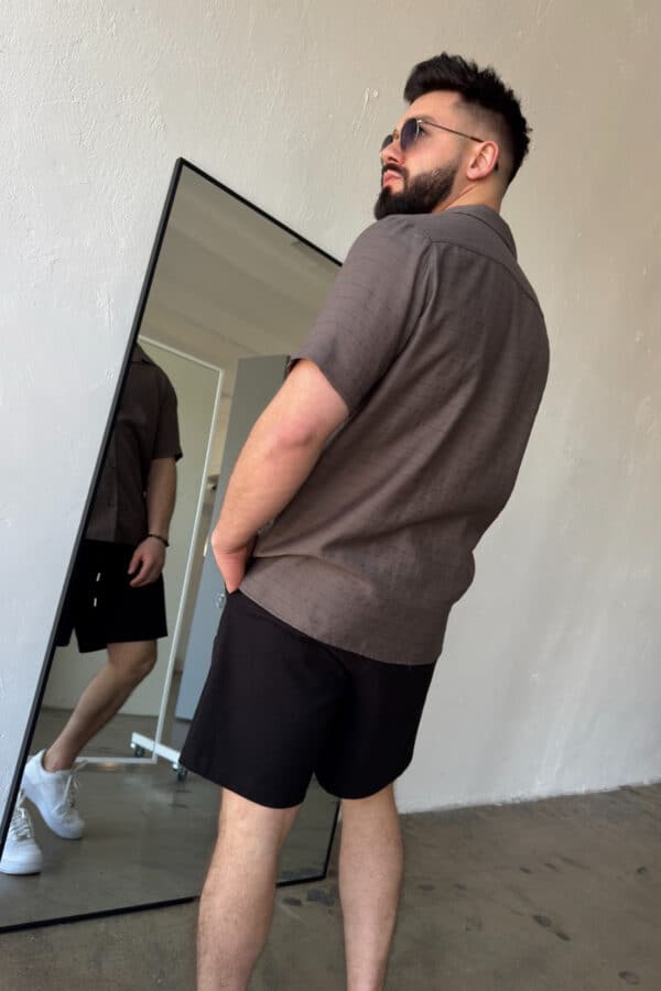 Szorty jeansowe męskie BG Continental | czarny