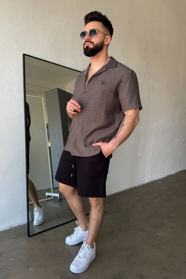 Szorty jeansowe męskie BG Continental | czarny