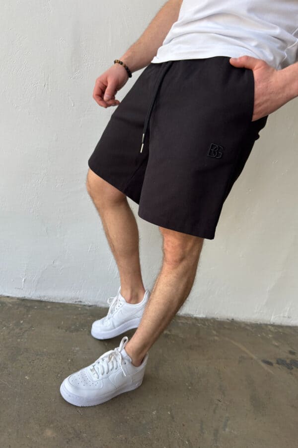 Szorty jeansowe męskie BG Continental | czarny