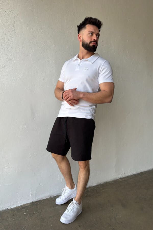 Szorty jeansowe męskie BG Continental | czarny