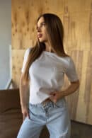 T-Shirt damski BG Sample | biały T-Shirt damski BG Sample | biały