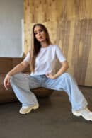 T-Shirt damski BG Sample | biały T-Shirt damski BG Sample | biały