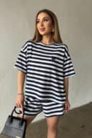 T-Shirt damski BG Tom | granat